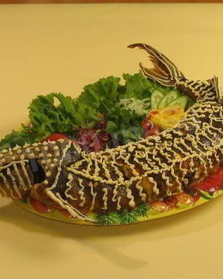 Запеченная стерлядь по-царски