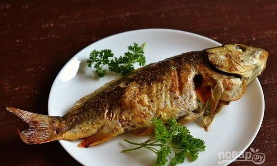 Рецепт запекания карпа в духовке