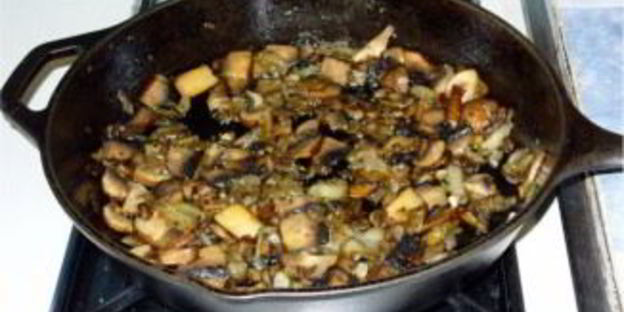 жареные моховики со сметаной