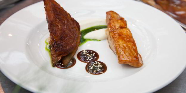 зубатка с капустой