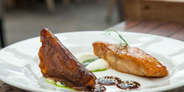 зубатка с капустой