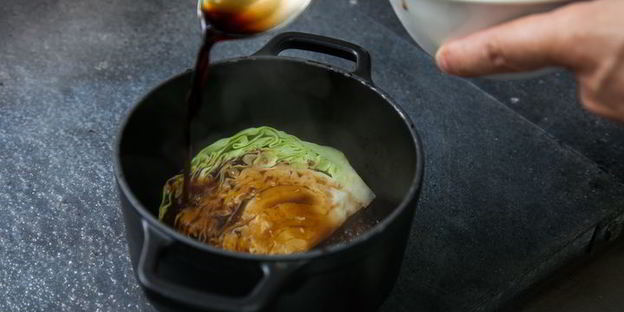 зубатка с капустой