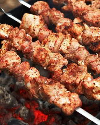 Быстрый шашлык из свинины