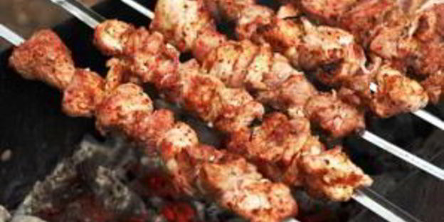 быстрый шашлык из свинины