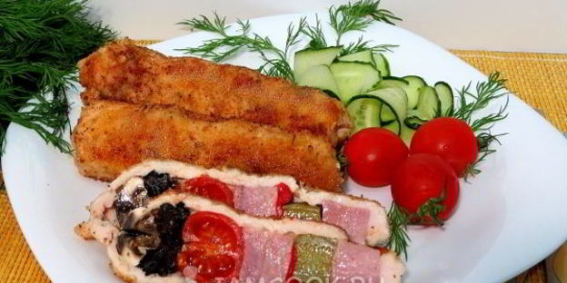 фаршированный шашлычок