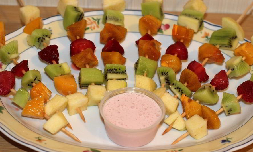 Рецепт фруктовых шашлычков