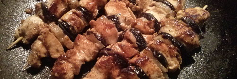 Куриные шашлычки с черносливом