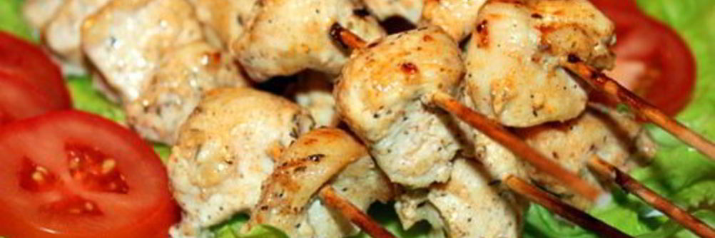 Куриные шашлычки в духовке