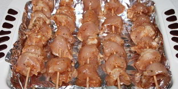 куриные шашлычки в духовке
