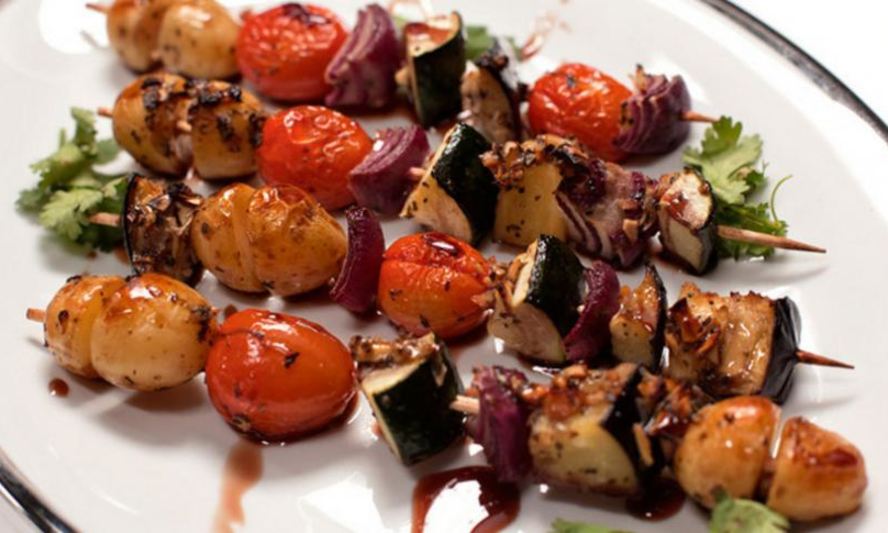 Рецепт овощного шашлыка