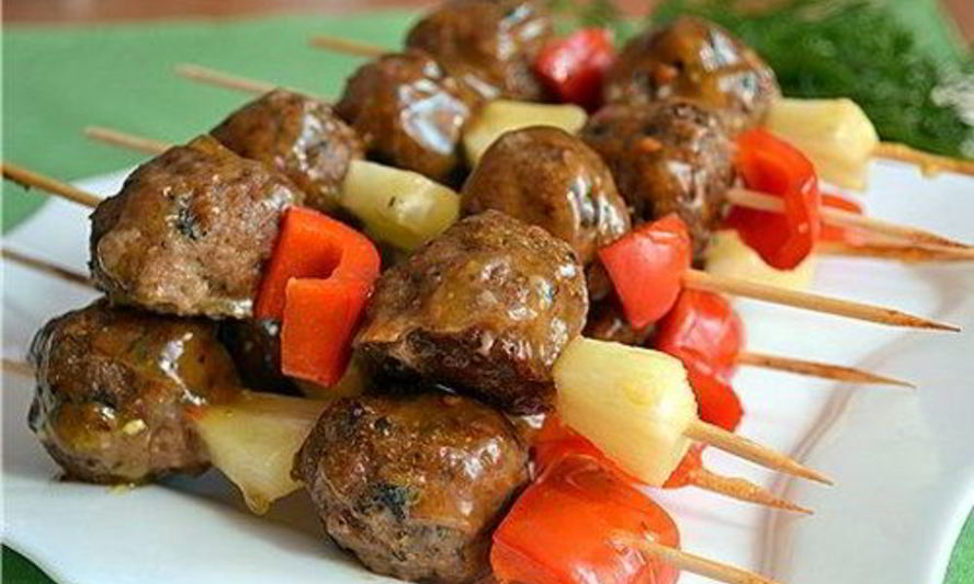 Рецепт полинезийского шашлыка с ананасом