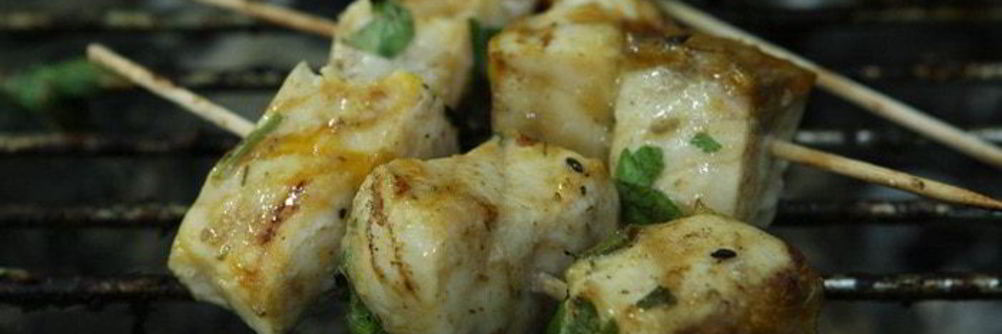 Шашлычки из белой рыбы