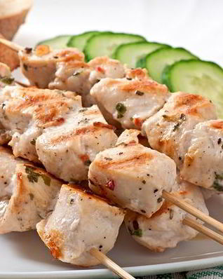 Шашлычок из куриного филе в духовке