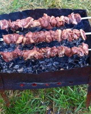 Шашлык из баранины в гранатовом соке