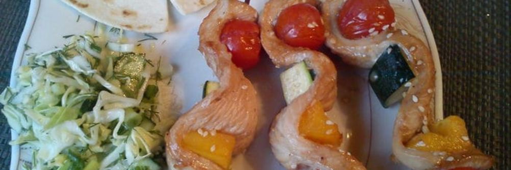 Шашлык из индейки с имбирем