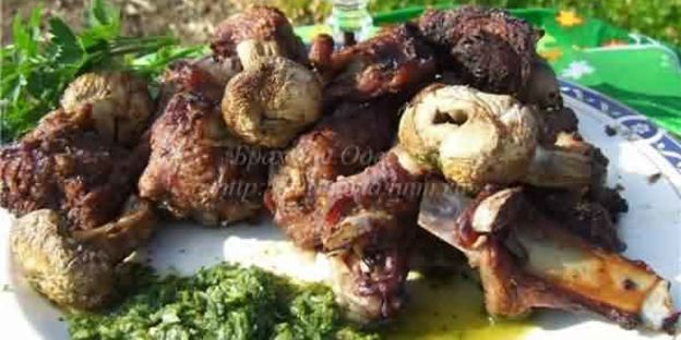 шашлык из козлятины