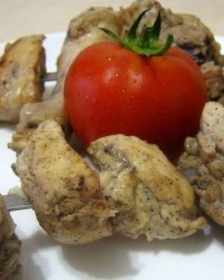 Шашлык из курицы с уксусом