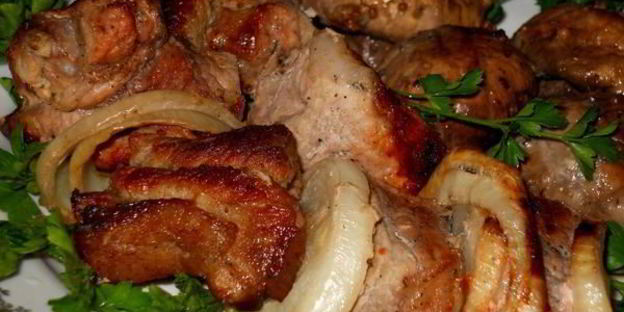 шашлык из свинины классический с лимоном