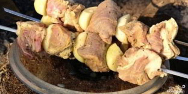 шашлык из свинины на уксусе