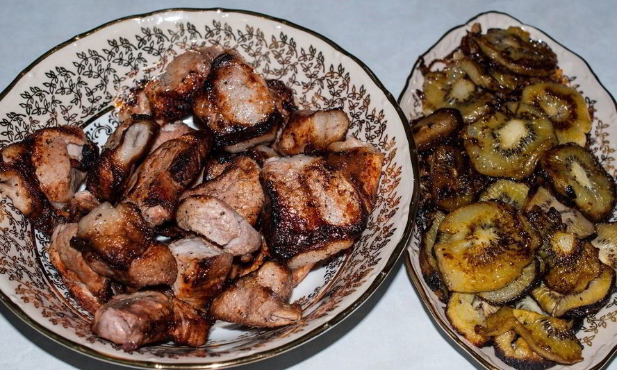 Рецепт шашлыка из свинины с киви