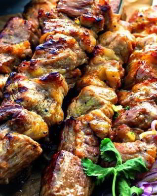 Шашлык из свинины с винным уксусом