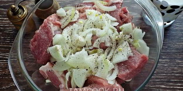 шашлык из свинины в кефире