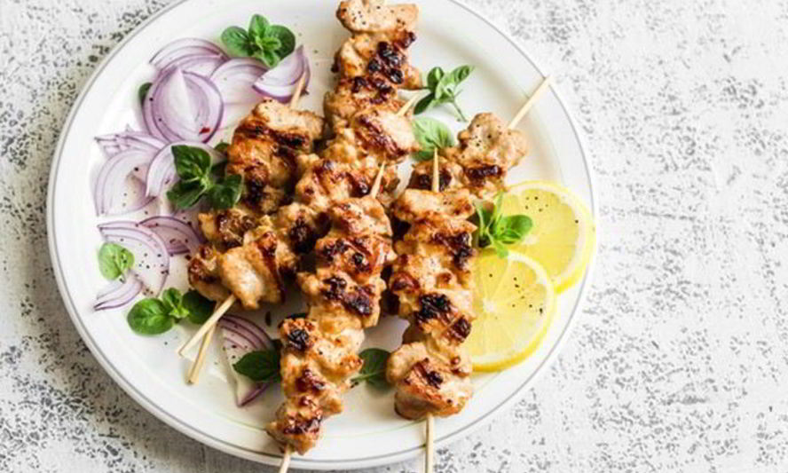 Рецепт шашлыка из свинины в мятном маринаде