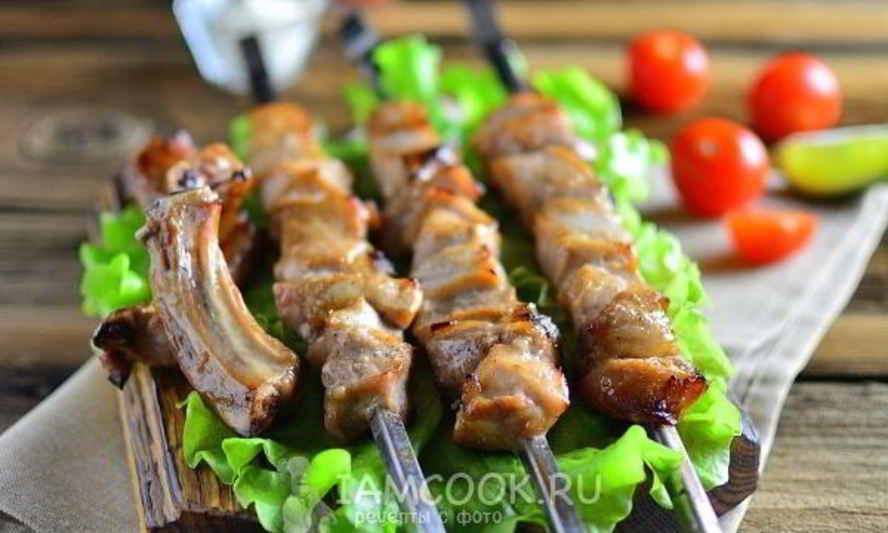 Рецепт шашлыка из свиной корейки