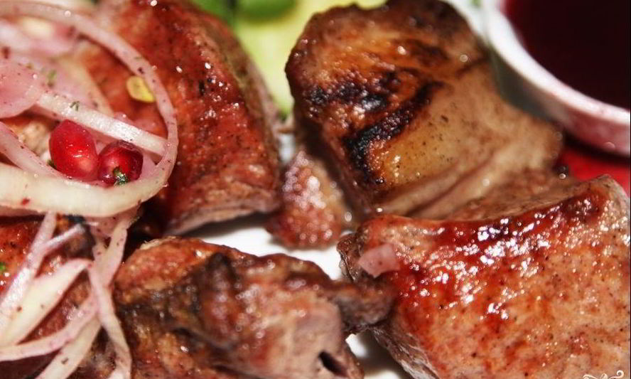 Рецепт шашлыка из телятины в гранатовом соке