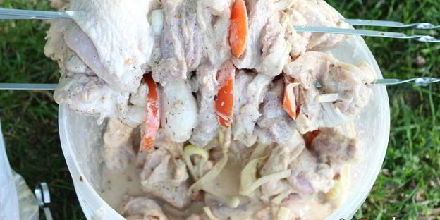 шашлык на кефире