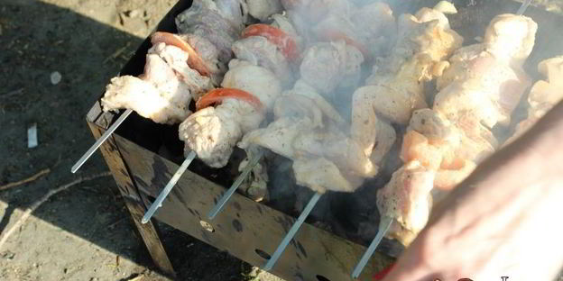 шашлык на кефире