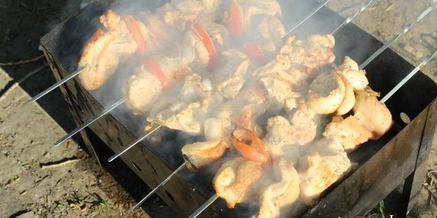 шашлык на кефире