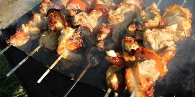 шашлык на кефире