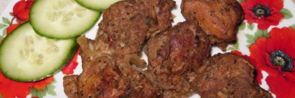 Шашлык на луковой подушке в духовке