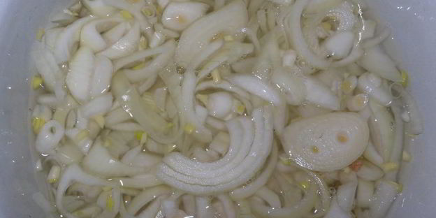 шашлык на луковой подушке в духовке