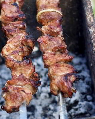 Шашлык по-кавказски из свинины
