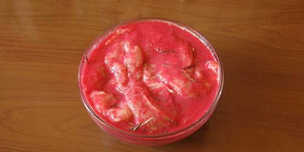 шашлык в кизиловом маринаде розы