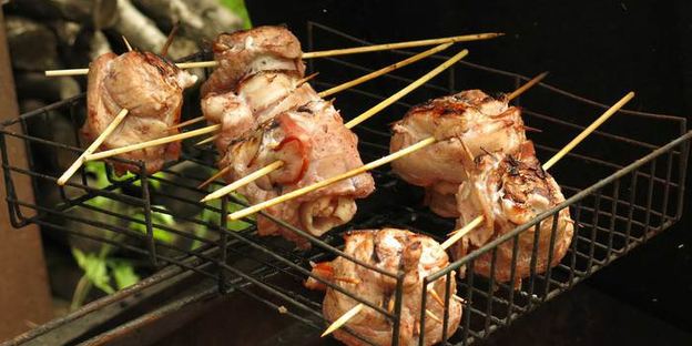 шашлык в кизиловом маринаде розы