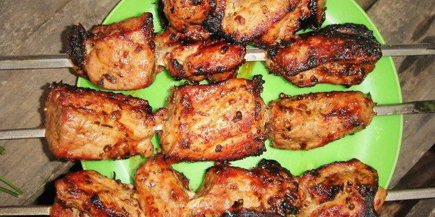 шашлык в луковом маринаде