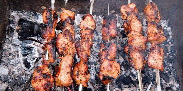 шашлык в луковом маринаде