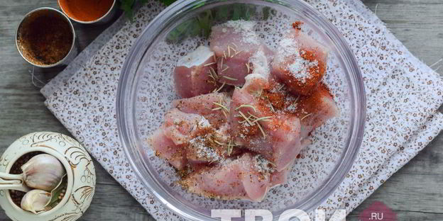 шашлык в майонезе