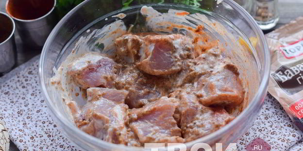 шашлык в майонезе