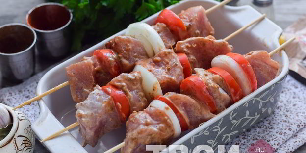 шашлык в майонезе