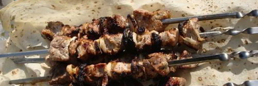 Шашлык в маринаде с киви