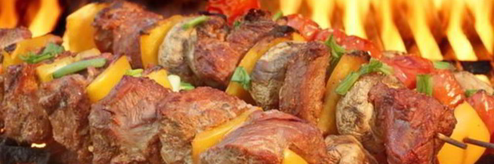 Свиной шашлык с апельсинами