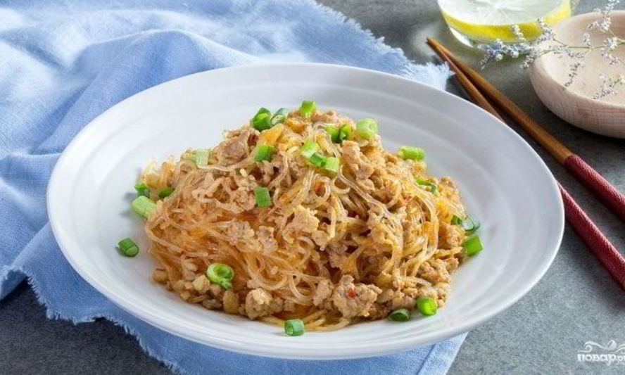 Рецепт стеклянной лапши со свининой