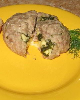 Паровая тефтеля с начинкой