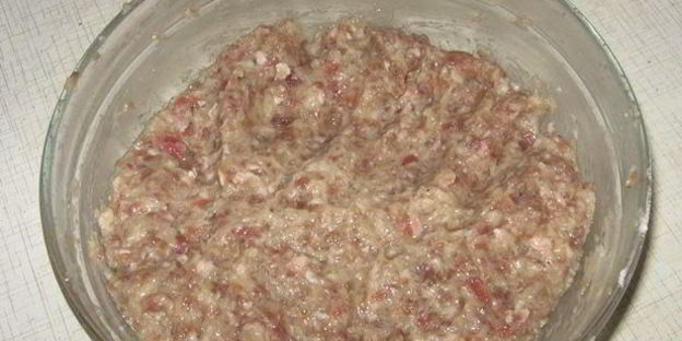 паровая тефтеля с начинкой