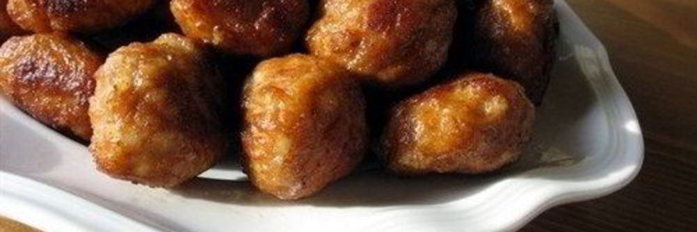 Тефтели из куриного фарша с ветчиной