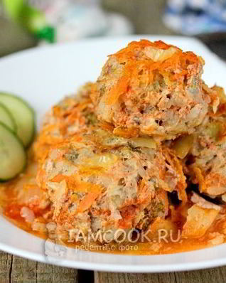 Тефтели с брокколи в духовке